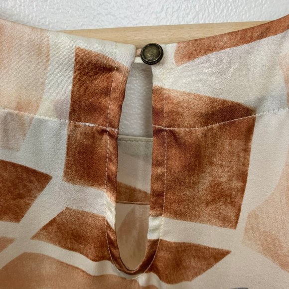 Maeve Nailah Silk Asymmetrical Watercolor Top - Picture 7 of 10